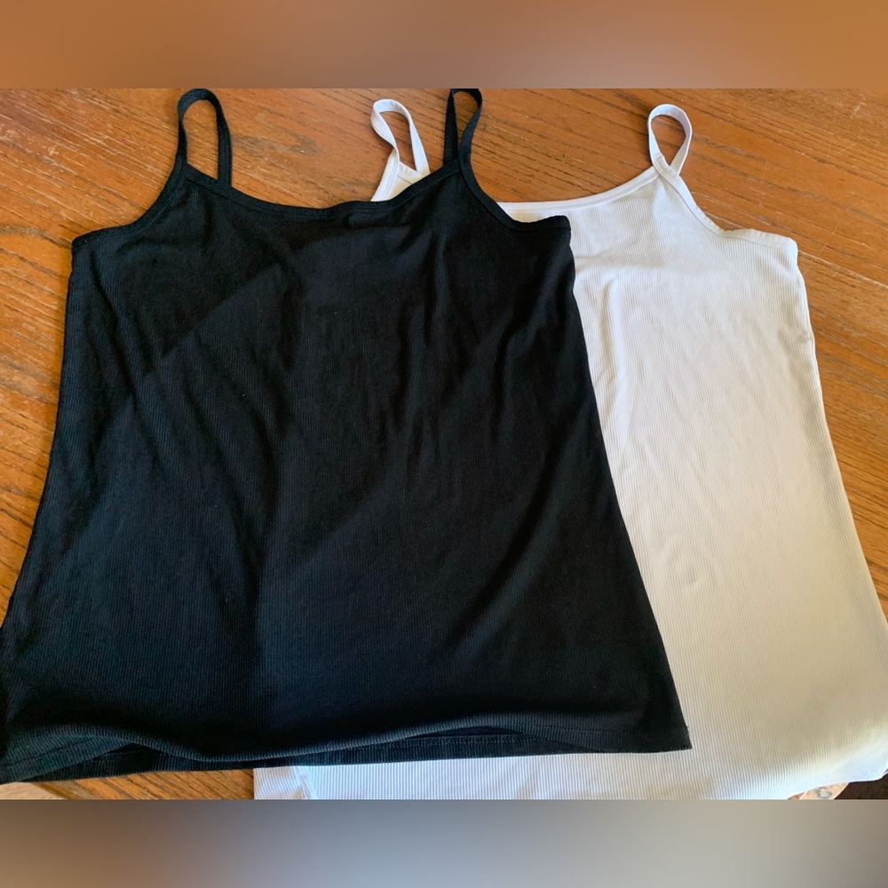 No boundaries Black & White Women's Spaghetti Strap Tank Tops